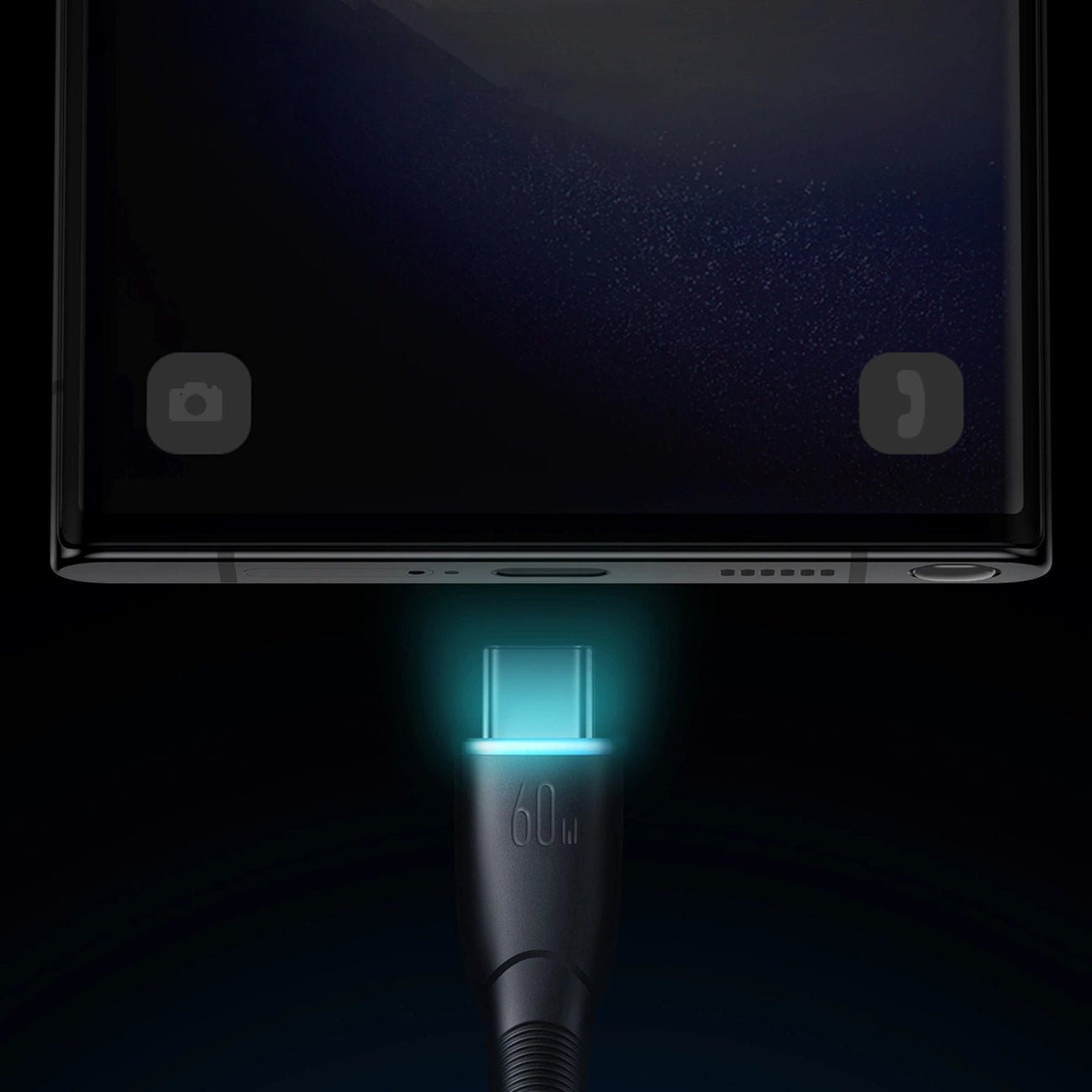 Joyroom Starry Series SA32-CC3 USB-C / USB-C Kabel 60W 1m - schwarz