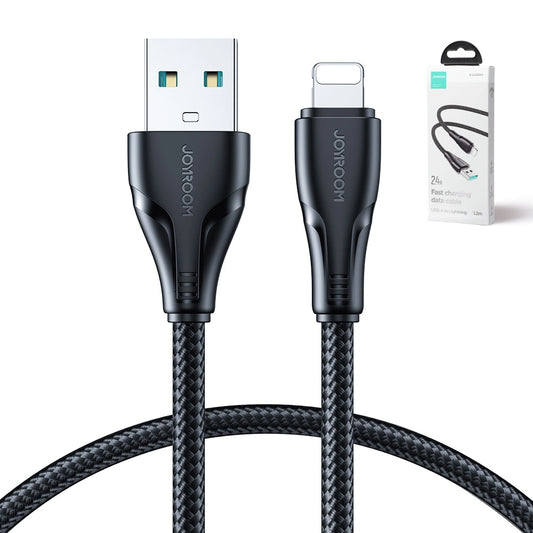 Joyroom Surpass Series A11 USB-A / Lightning 2,4A-Kabel 1,2 m – Schwarz