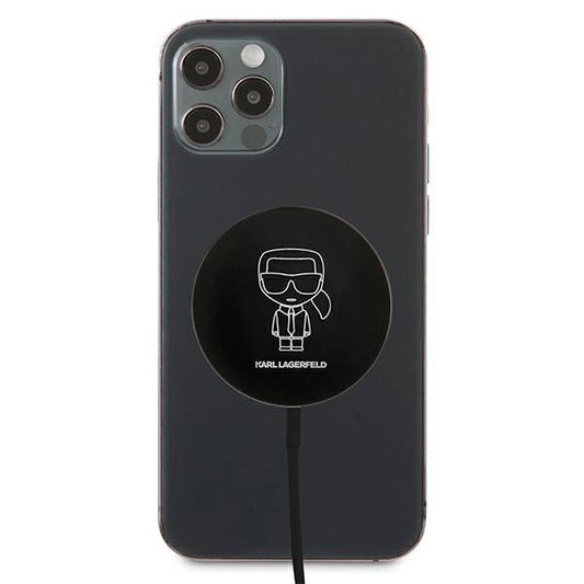 Karl Lagerfeld 15W Wireless Charger mit MagSafe - Schwarz