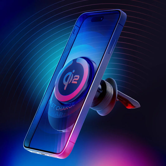 Kfz-Lüftungshalterung 3mk Hardy AeroCharger 15W Qi2/MagSafe – schwarz