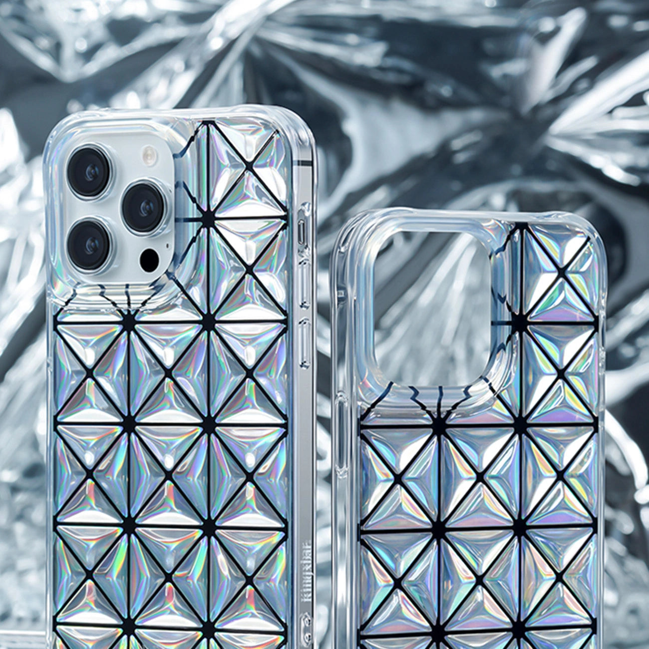 Kingxbar Miya Series Hülle für iPhone 14 Pro Cover Rückseite Laserfarbe