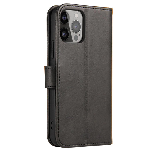 Magnet Case eine elegante Hülle mit Überschlag und Standfunktion iPhone 14 Max schwarz