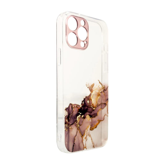 Marble Case Cover für Samsung Galaxy A12 5G Gel Cover Marble Brown