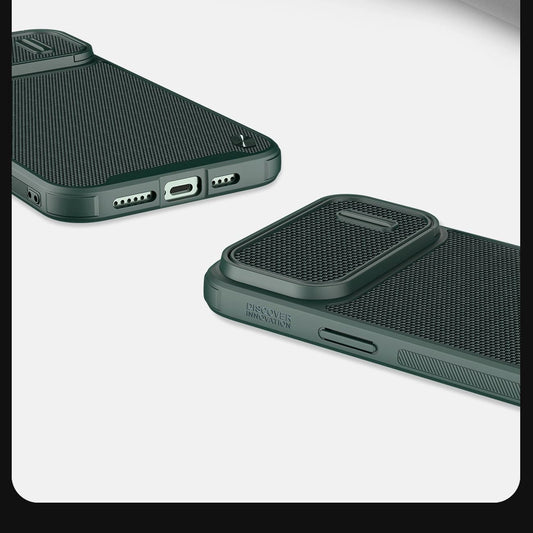 Nillkin Textured S Case iPhone 14 Pro Panzerhülle mit Kameraabdeckung, schwarz