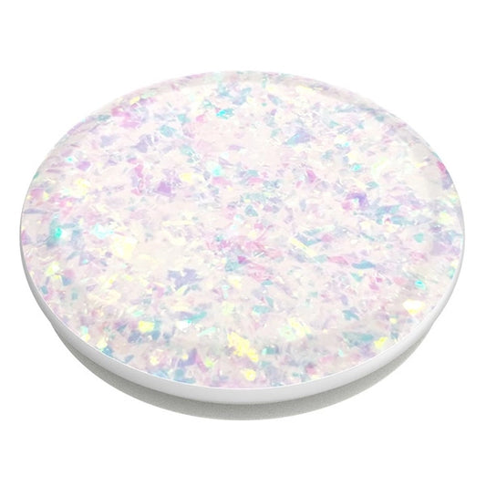 Popsockets 2 Halter und Telefonständer „Iridescent Confetti White“