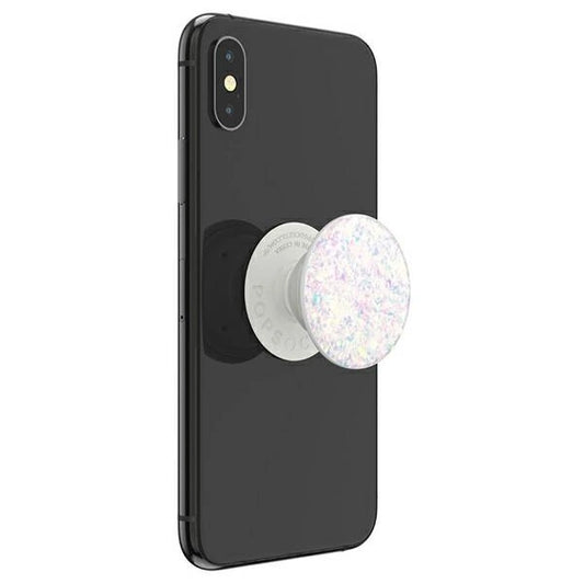 Popsockets 2 Halter und Telefonständer „Iridescent Confetti White“