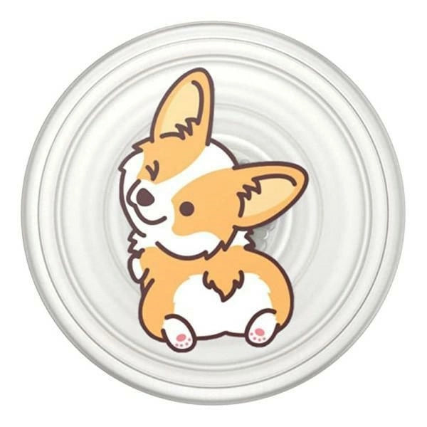 Popsockets PlantCore Grip Cheeky Corgi-Telefonhalter und -Ständer