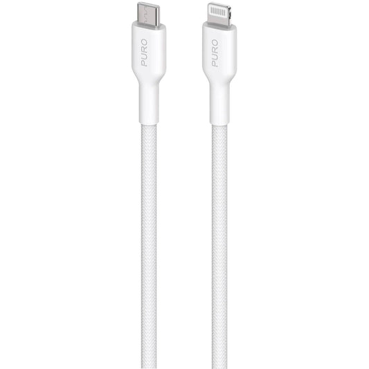 Puro Fabrik USB-C – Lightning Kabel mit MFI 1,2 m – Weiß