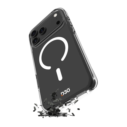 Puro Impact Clear D3O TPU+PC Hülle kompatibel mit MagSafe für iPhone 17 Pro Max - Transparent