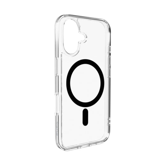 Puro Lite Mag TPU+PC Hülle kompatibel mit MagSafe für iPhone 17 - Transparent mit schwarzem Ring