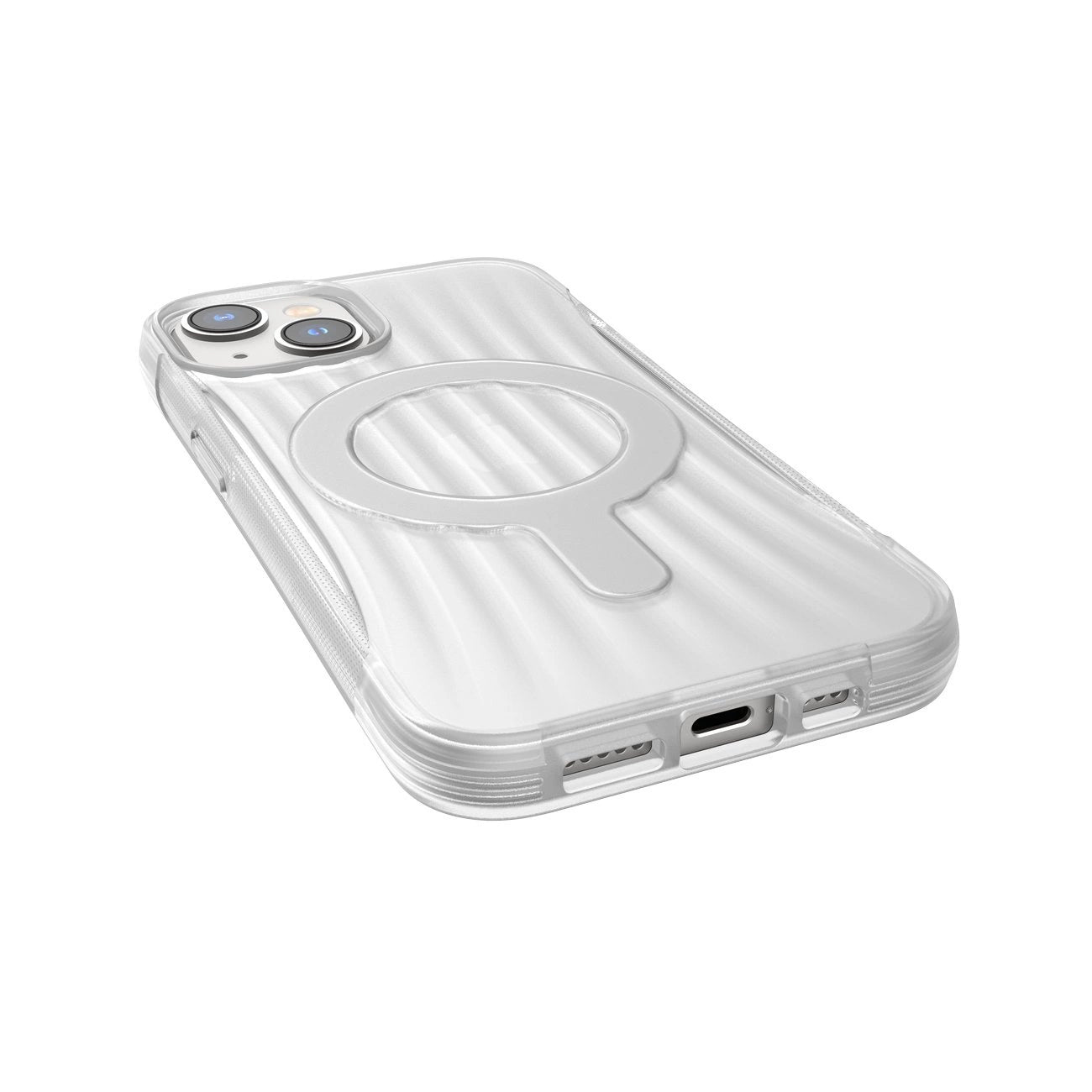 Raptic X-Doria Clutch Case iPhone 14 mit MagSafe Rückseite transparent
