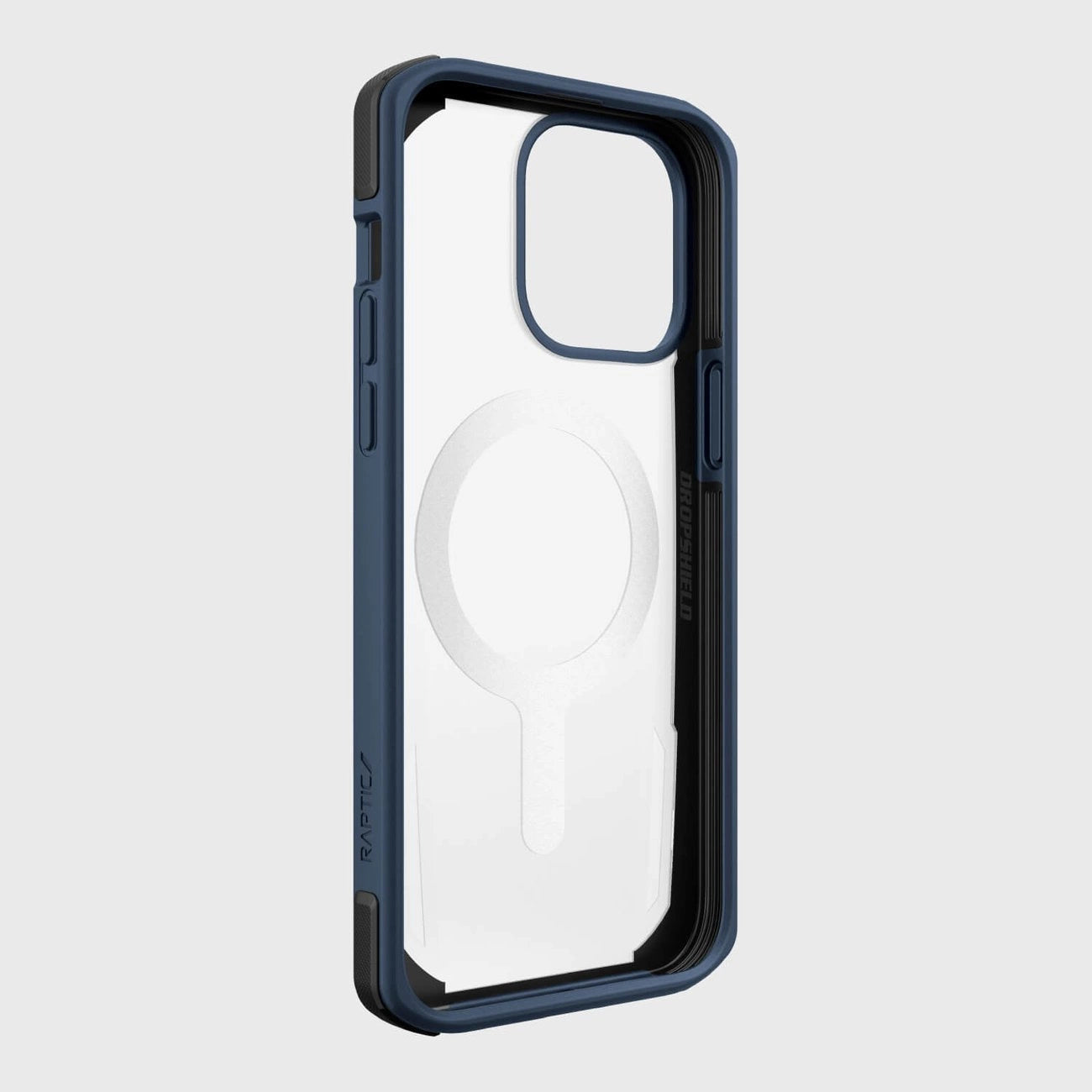Raptic X-Doria Secure Case für iPhone 14 Pro Max mit gepanzerter MagSafe-Hülle blau