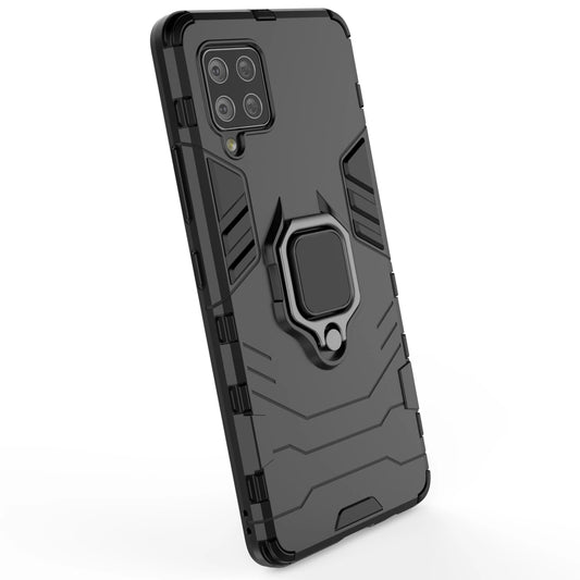 Ring Armor robuste Kickstand TPU/PC Panzer Handyhülle Hard Case für Samsung Galaxy A42 5G schwarz