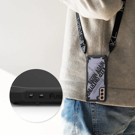 Ringke Fusion X Design Case Armor Cover mit Rahmen für Samsung Galaxy S21 + 5G (S21 Plus 5G) Schwarz (Routine) (XDSG0054)