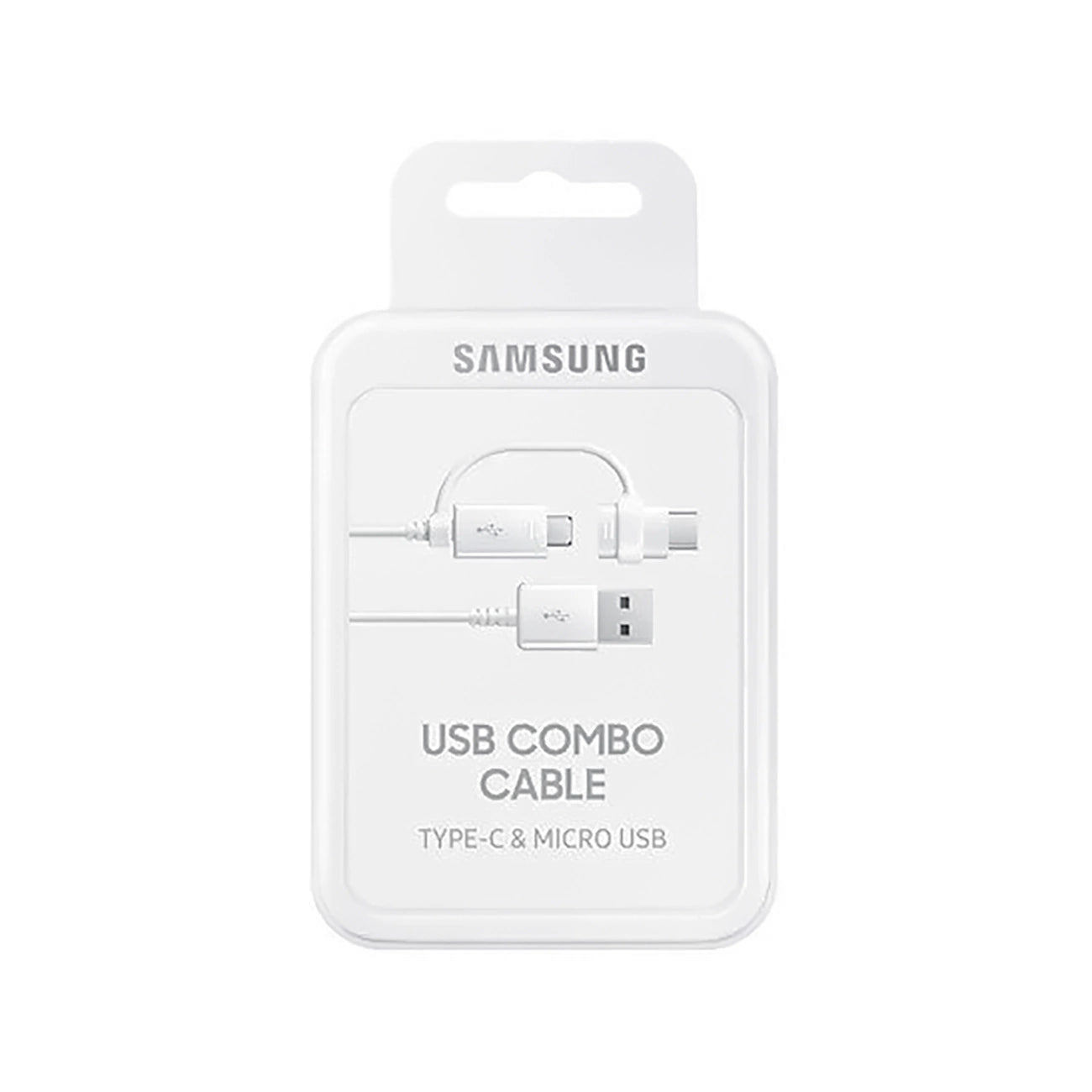 Samsung Combo EP-DG930DWEGWW Kabel USB-A / Micro-USB - USB-C 1,5 m - Weiß