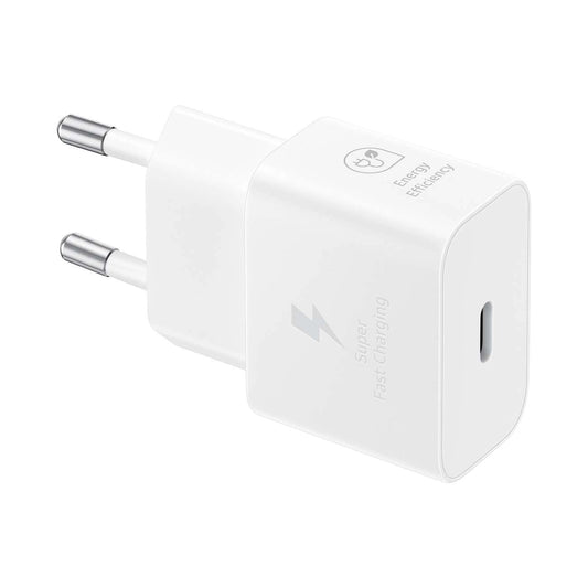 Samsung EP-T2510XWEGEU 25W SFC GaN-Wandladegerät mit USB-C-Kabel – Weiß