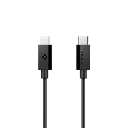 Spigen EB6020CC 60W Kabel + USB-C / USB-C Kabel 200 cm - Schwarz