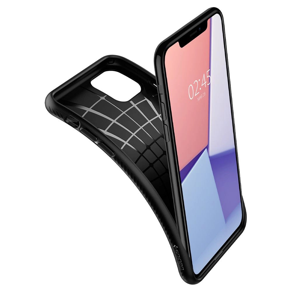 Spigen Liquid Air Hülle für iPhone 11 – mattschwarz