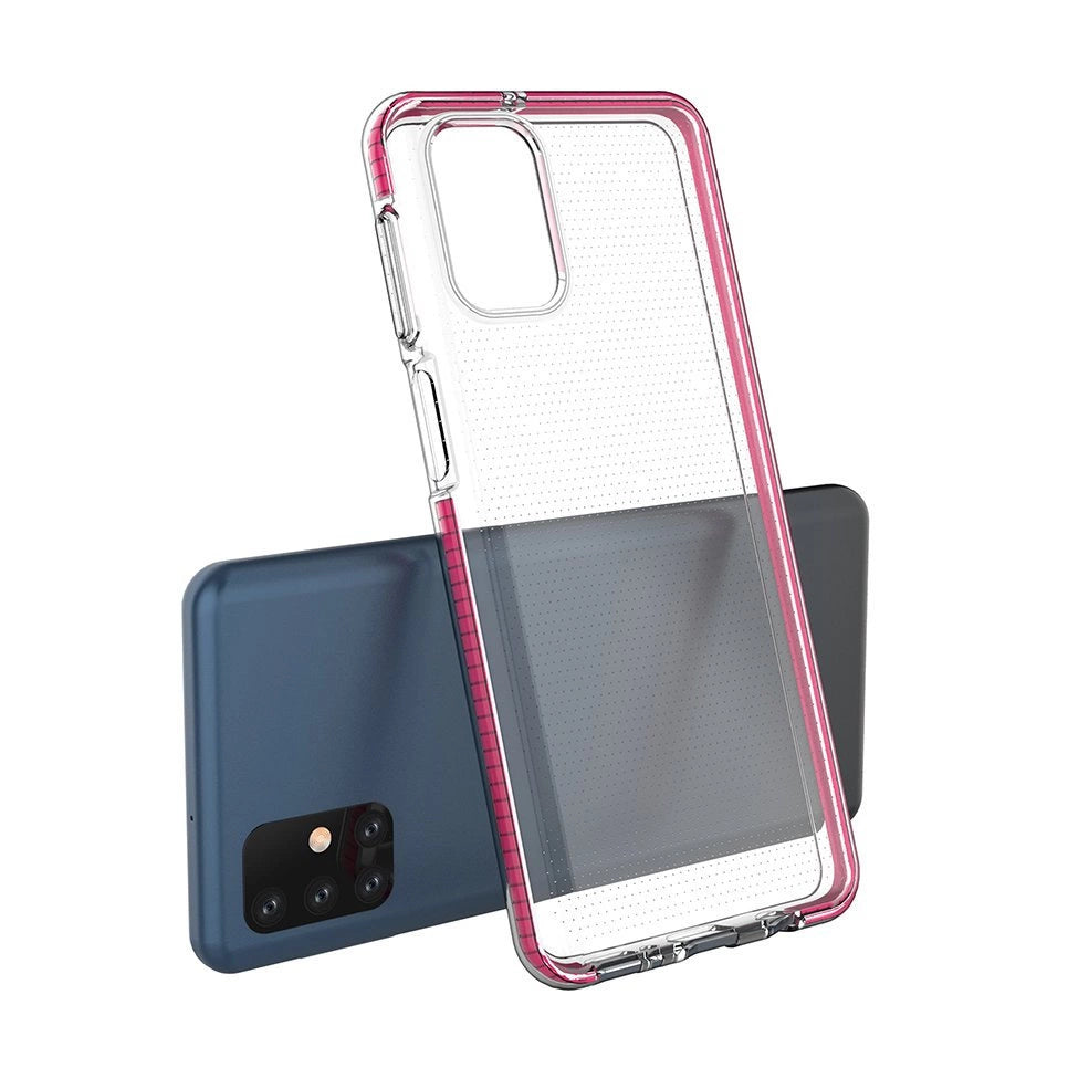 Spring Case Silikon Gel Handyhülle Schutzhülle für Samsung Galaxy M31s hellrosa