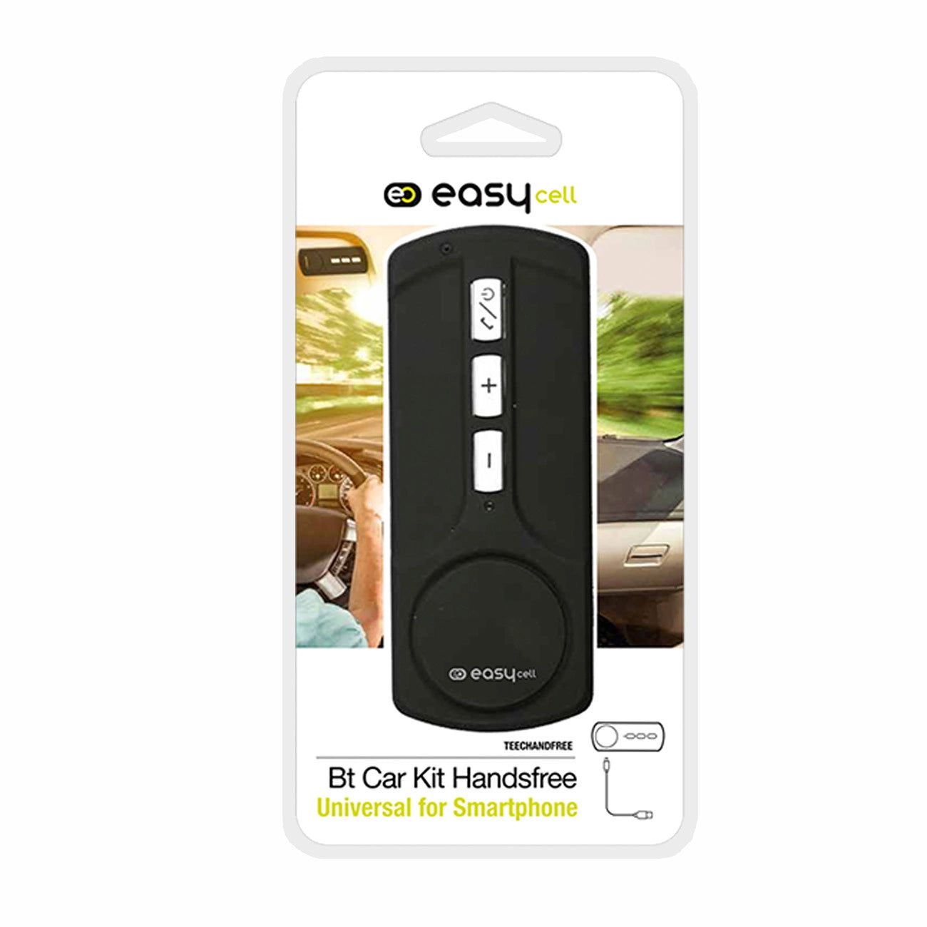 TEECHANDFREEK kabelloser SBS-Lautsprecher BT-Freisprecheinrichtung fürs Auto – Schwarz