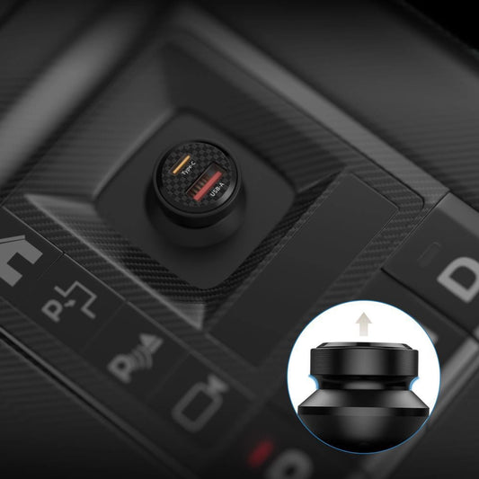 Tech-Protect CC45W Autoladegerät USB-C PD 45W / USB-A QC 3.0 - Schwarz