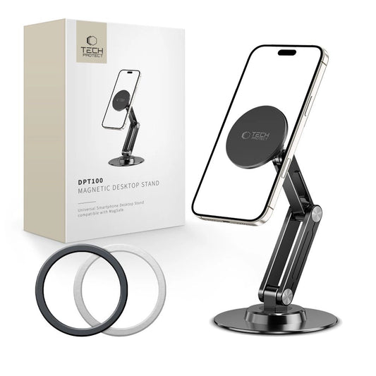 Tech-Protect DPT100 Magnetischer MagSafe Tischtelefonhalter - Schwarz