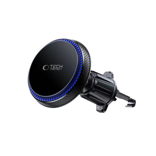 Tech-Protect MM15W-V4 Magnetische MagSafe 15W Autohalterung für Cockpit / Windschutzscheibe / Lüftungsschlitz - Schwarz