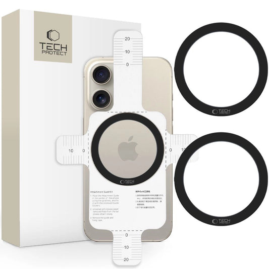 Tech-Protect MMP-110 2in1 MagSafe Ring - Schwarz / Schwarz