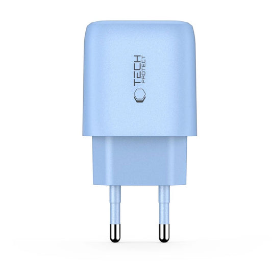 Tech-Protect NCA20 PD 20W QC3.0 USB-A / USB-C Wandladegerät - Blau