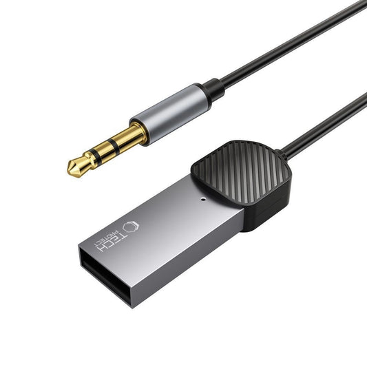 Tech-Protect UltraBoost Audio-Miniklinke 3,5 mm (männlich) / Bluetooth-Adapter – Grau