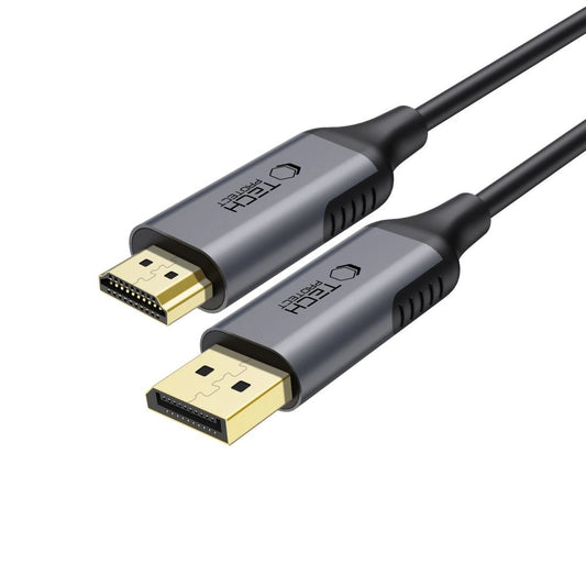 Tech-Protect UltraBoost DisplayPort / HDMI 2.0 4K 60Hz Kabel 2m - Schwarz