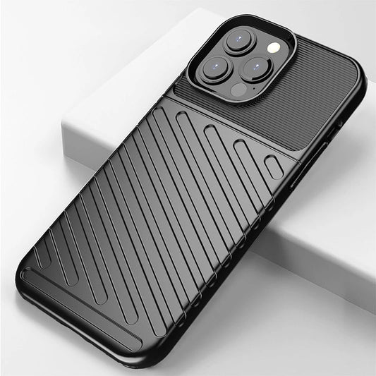 Thunder Case Flexibel Robuste Panzer Handyhülle TPU Schutzhülle für iPhone 13 Pro Max schwarz