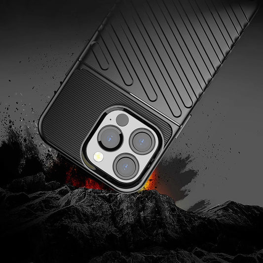 Thunder Case Flexibel Robuste Panzer Handyhülle TPU Schutzhülle für iPhone 13 Pro schwarz