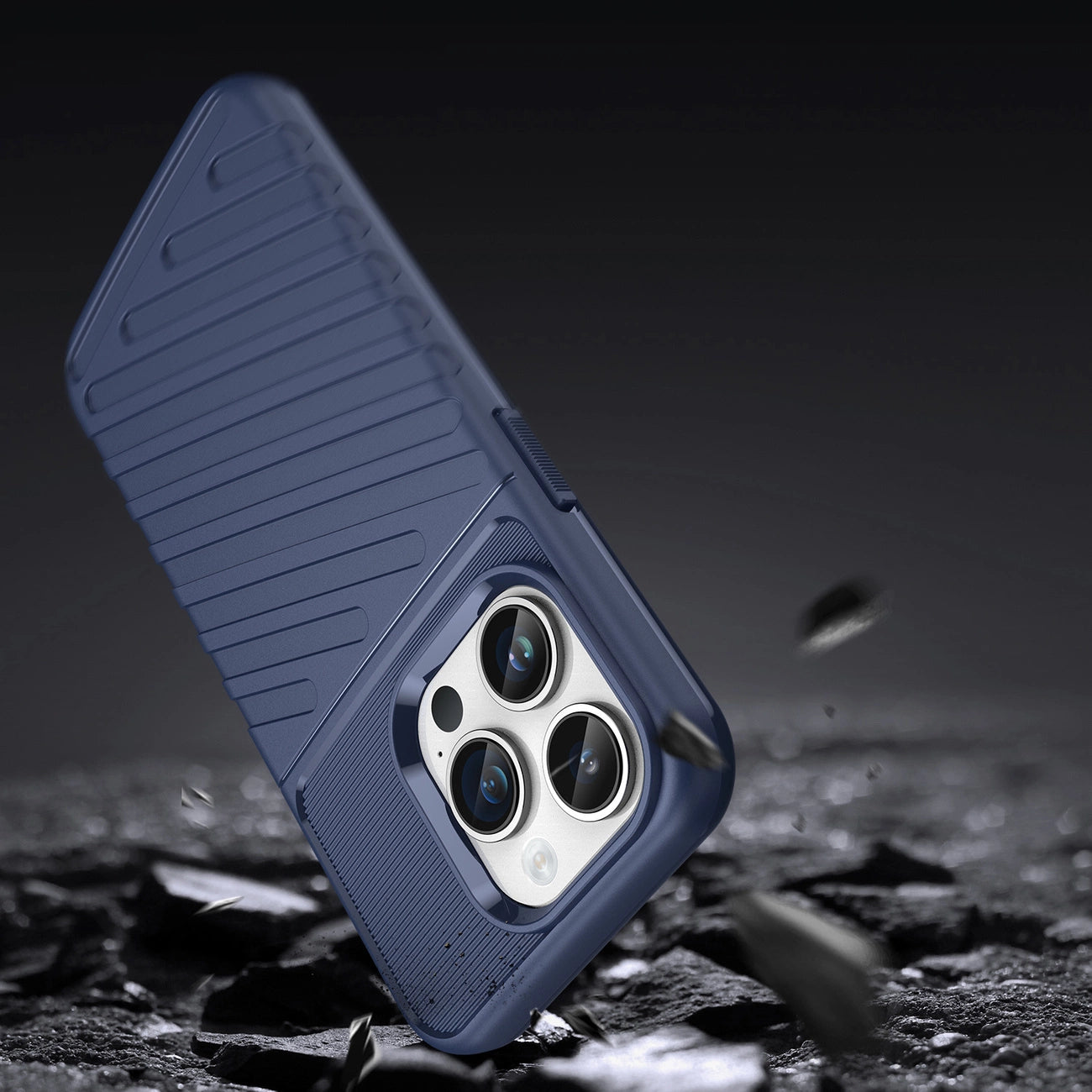 Thunder Case iPhone 14 Pro blaue gepanzerte Hülle