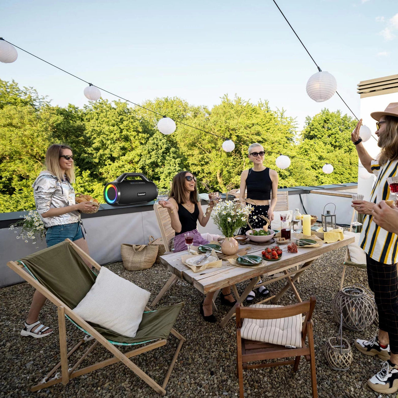 Tronsmart Bang Max 130W Tragbarer Bluetooth 5.3 IPX6 Party-Lautsprecher – Schwarz