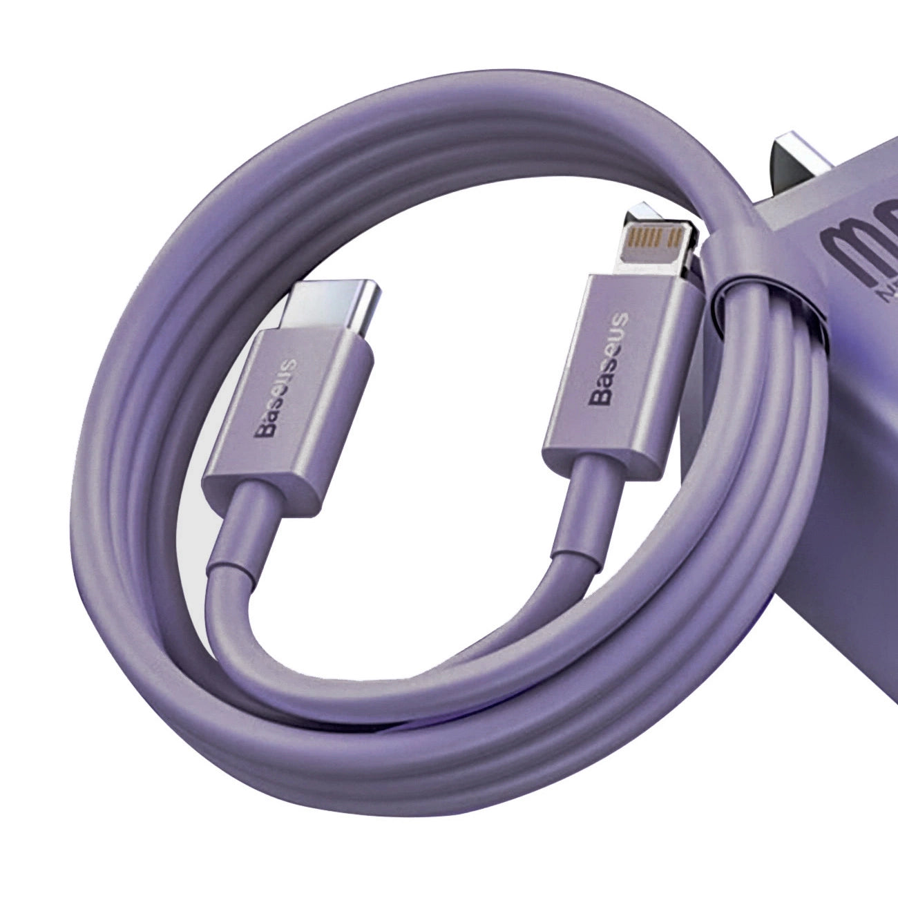 USB-C-Schnelllade-/Datenübertragungskabel – Lightning PD 20 W 1 m Baseus Superior Series – Lila