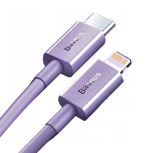 USB-C-Schnelllade-/Datenübertragungskabel – Lightning PD 20 W 1 m Baseus Superior Series – Lila