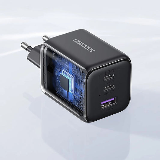 Ugreen GaN 45W X527 Ladegerät 2x USB-C + USB-A - Schwarz