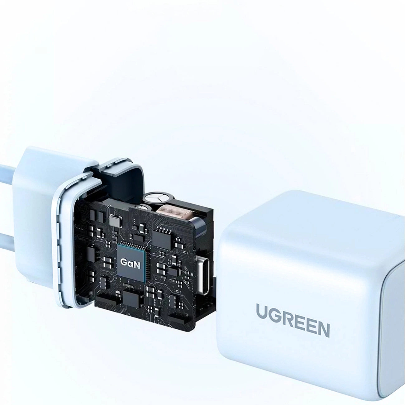 Ugreen Nexode N Series X512 20W GaN 1x USB-C Wandladegerät - Blau