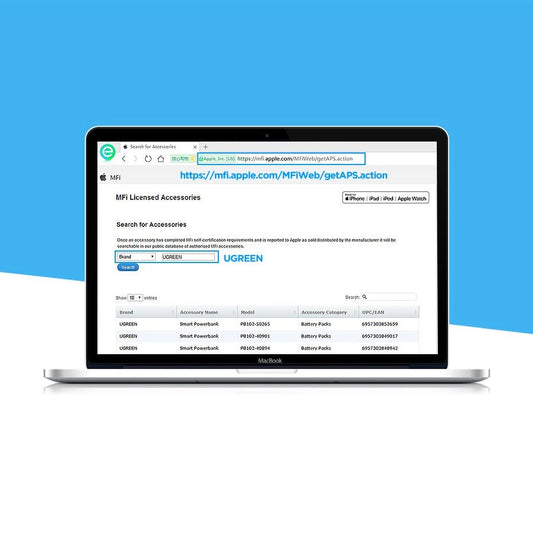 Ugreen US155 20728 USB-A / Lightning MFi 2,4A Kabel 1m - Weiß