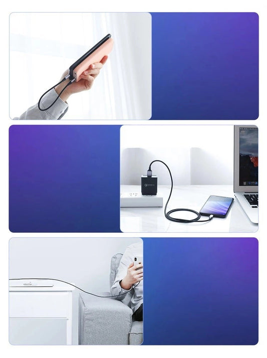 Ugreen US288 60127 USB-A/USB-C QC 3.0 3A 1,5 m Kabel – Grau