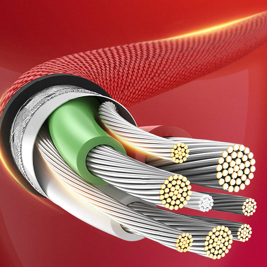 Ugreen US299 60555 abgewinkeltes Lightning /USB-A-MFi-Kabel 2,4 A 1 m – rot