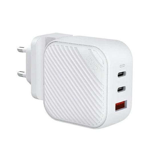 Uniq Verge Pro 66W GaN USB-C Wandladegerät – Weiß