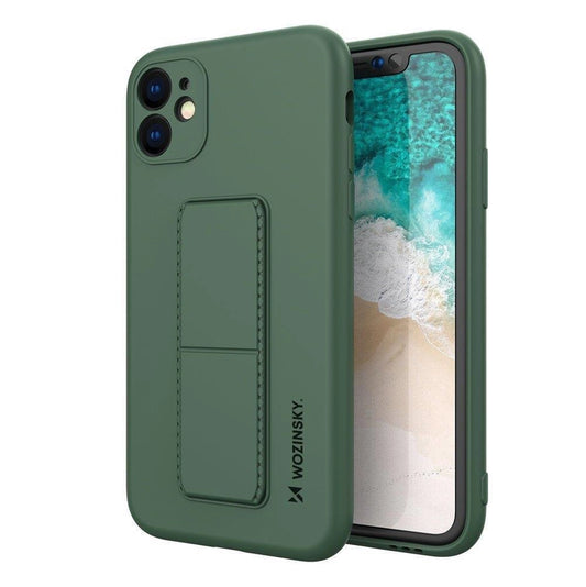Wozinsky Kickstand Case Silikonhülle mit Ständer Samsung Galaxy A72 4G dunkelgrün
