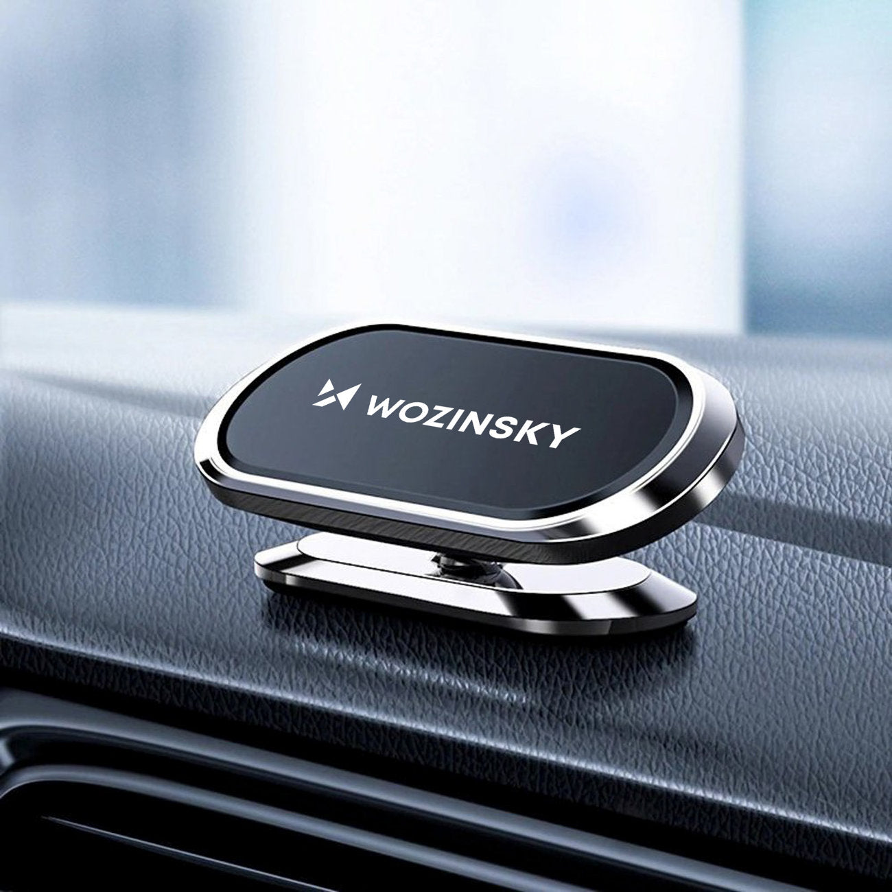 Wozinsky magnetische 360-Grad-Armaturenbretthalterung Silber
