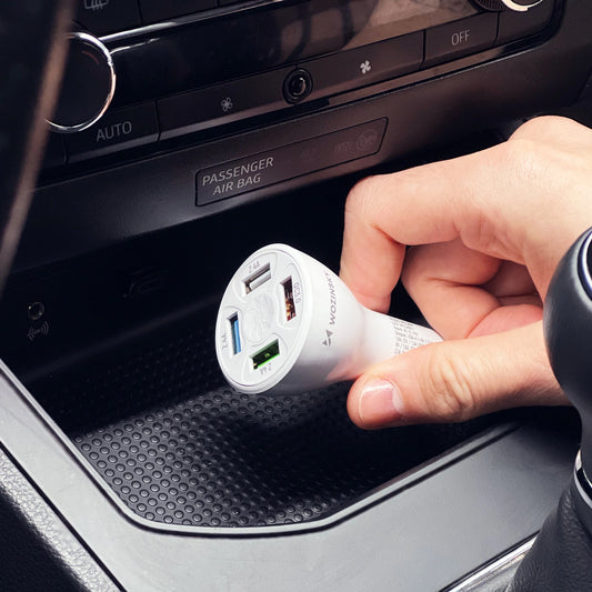 Wozinsky WCCAW 50W 4x USB-A QC Autoladegerät - Weiß