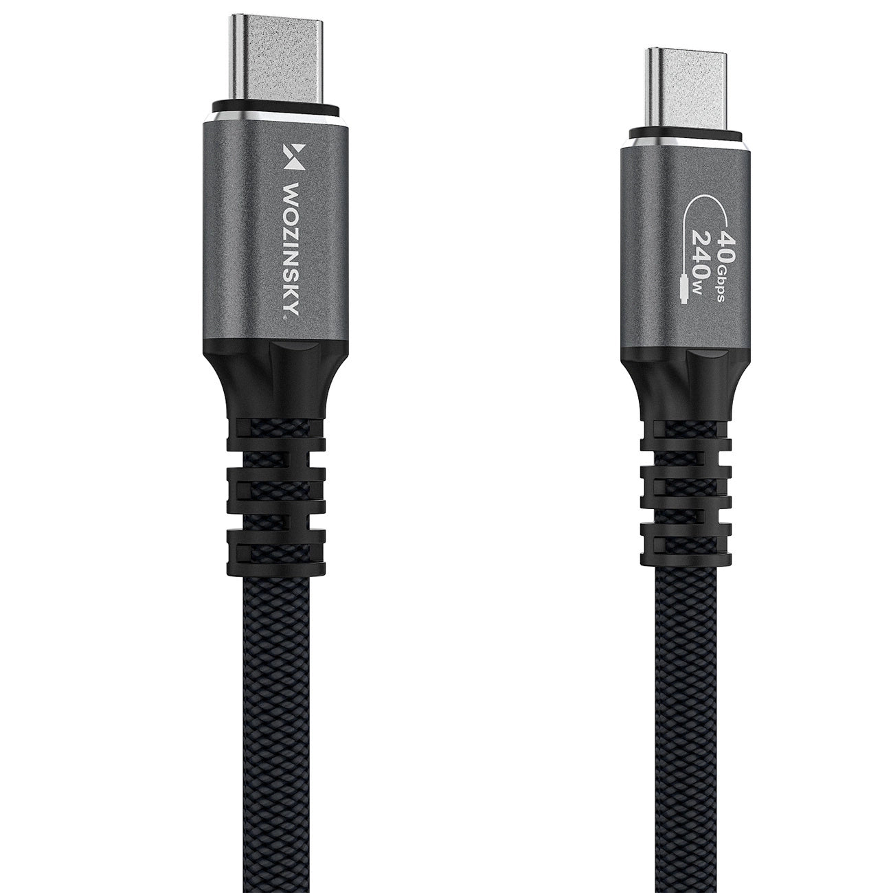Wozinsky WPS-UY415S USB-C Thunderbolt 4 Kabel 240W 1,5m 4K - Schwarz