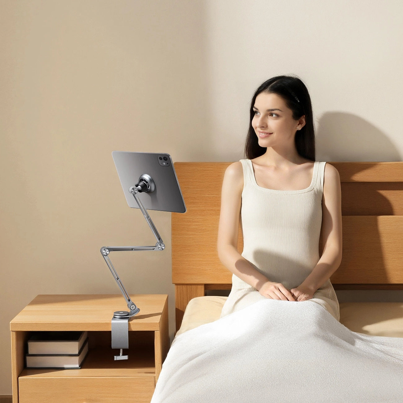 Wozinsky WTY0YS1 Magnethalterung, 360° drehbar, solide, für Telefon und Tablet - grau