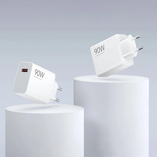 Xiaomi HyperCharge Combo 90W 6,1A USB-A-Wandladegerät mit USB-C-Kabel – Weiß