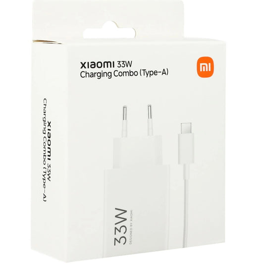 Xiaomi MDY-16-EF 1xUSB-A 33W Wandladegerät mit 3A USB-C Kabel - Weiß